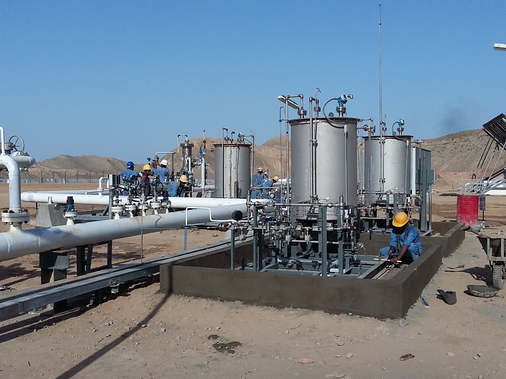 Construction of Wellhead Facility Mehar 2