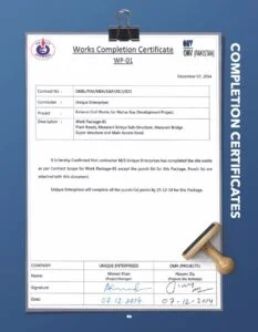 Balance Civil Works — Mehar Gas Development, Package 1