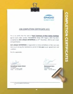 Roof Treatment of Plant Station Buildings — Uch Power Plant